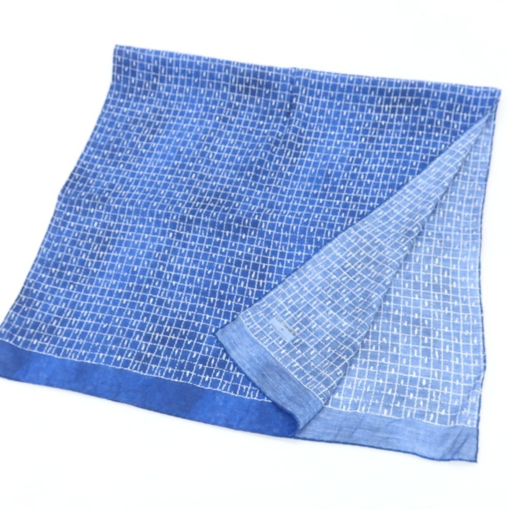 【中古】フィオリオ FIORIO レーヨンシルク ストール ネイビーxホワイト【 - 】【 状態ランクB 】【 メンズ 】