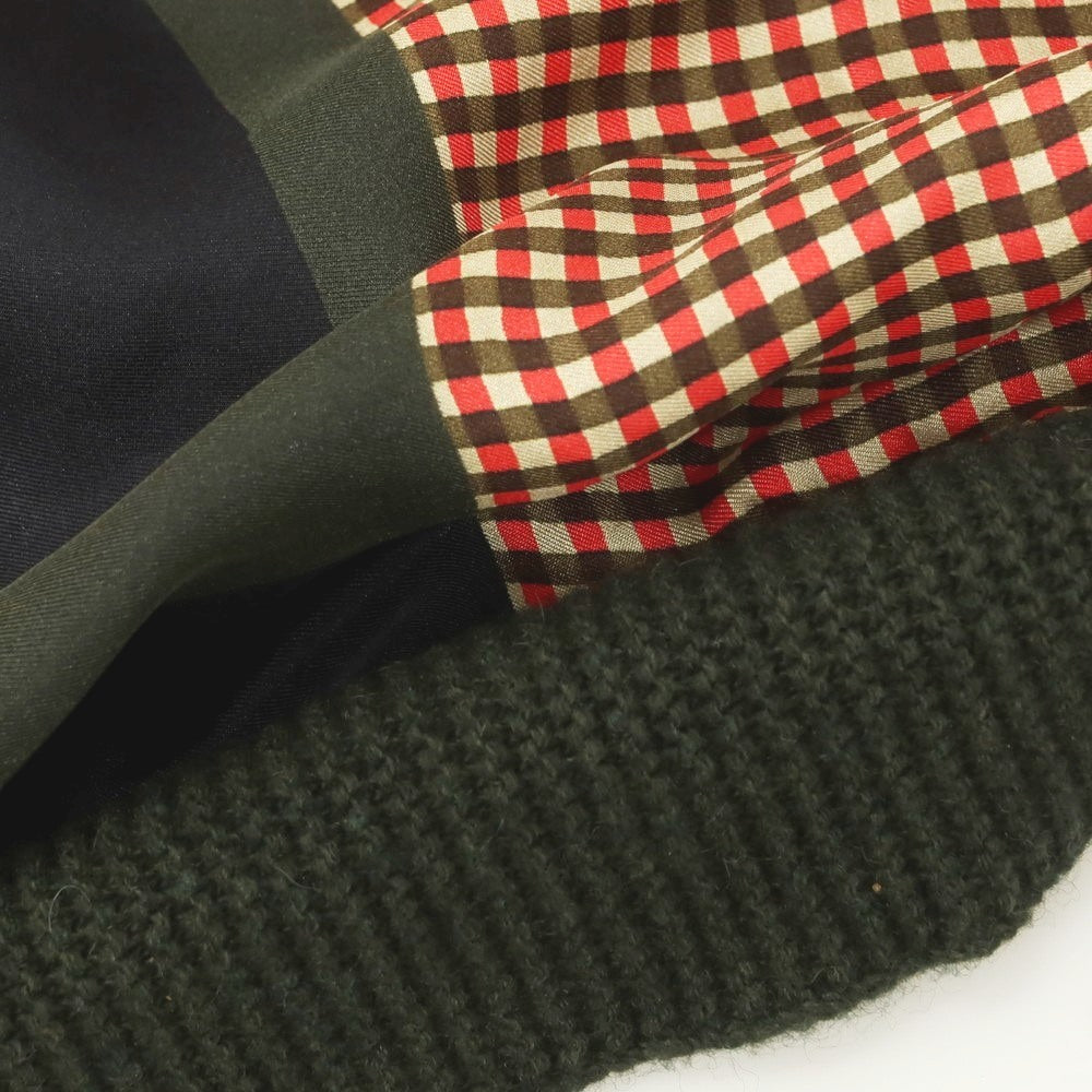 【中古】ピエール ルイ マシア PIERRE LOUIS MASCIA シルク×カシミヤ混ウール ストール レッドxグリーン【 - 】【 状態ランクB 】【 ユニセックス 】