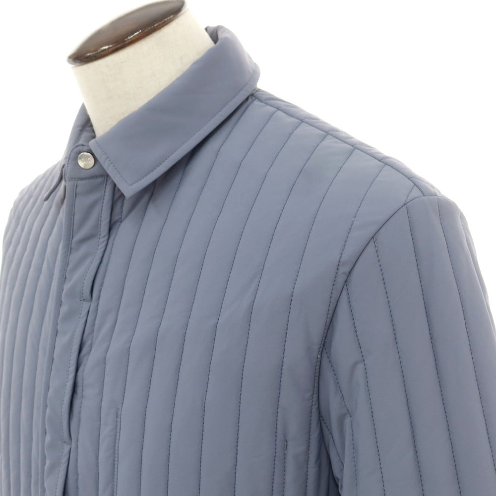 【新品】デュノ DUNO ナイロンポリウレタン 中綿ブルゾン グレイッシュブルー【 50 】【 状態ランクN 】【 メンズ 】