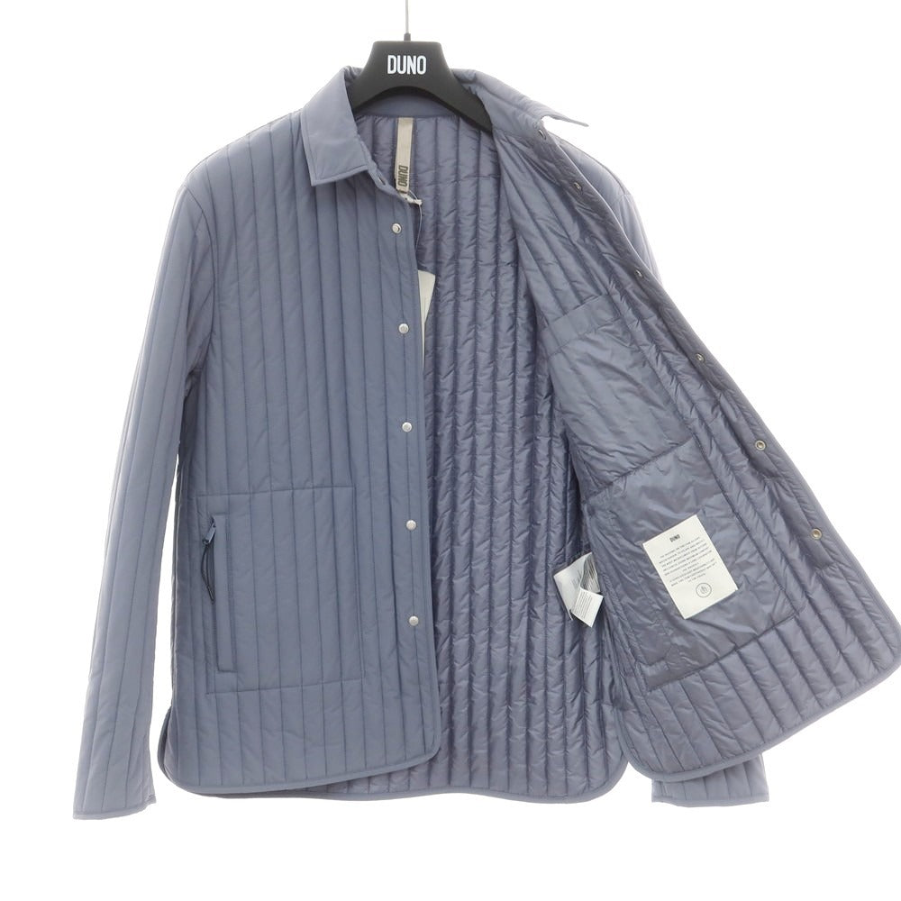 【新品】デュノ DUNO ナイロンポリウレタン 中綿ブルゾン グレイッシュブルー【 50 】【 状態ランクN 】【 メンズ 】