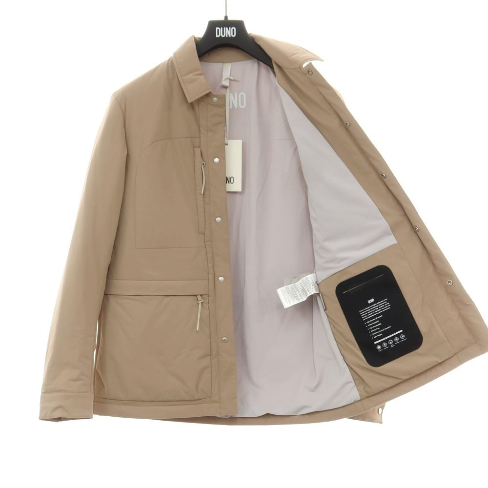 【新品】デュノ DUNO ナイロンポリウレタン 中綿ブルゾン ベージュ【 50 】【 状態ランクN 】【 メンズ 】