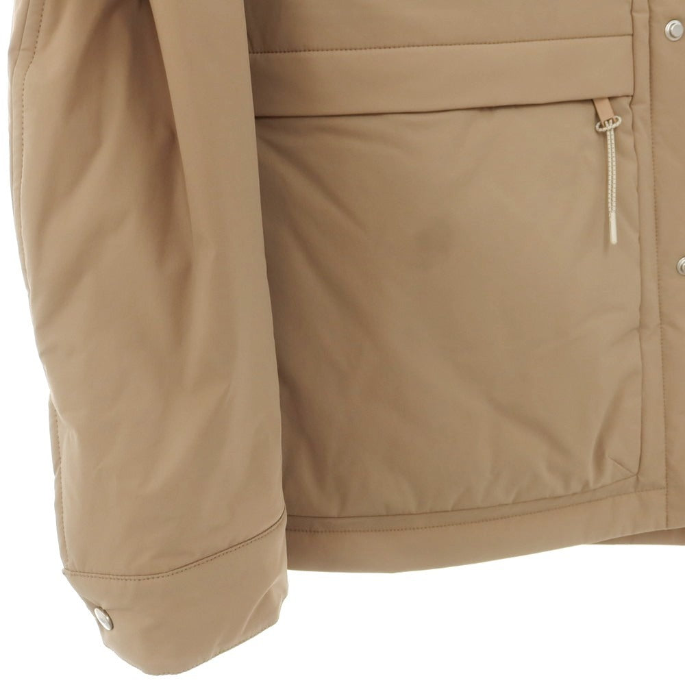 【新品】デュノ DUNO ナイロンポリウレタン 中綿ブルゾン ベージュ【 50 】【 状態ランクN 】【 メンズ 】