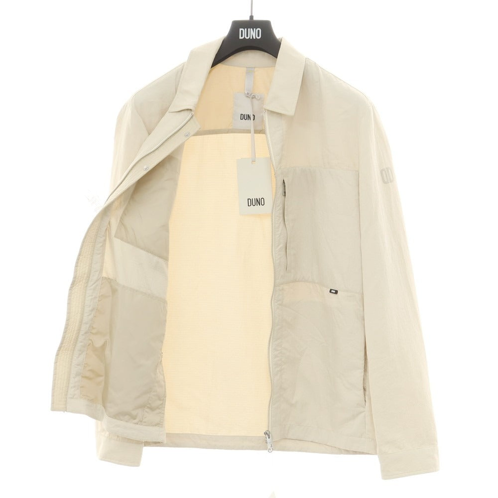 【新品】デュノ DUNO ナイロン ジップアップブルゾン ライトベージュ【 50 】【 状態ランクN 】【 メンズ 】
