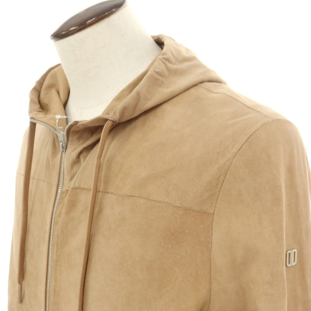 【新品アウトレット】デュノ DUNO シープスキン レザーブルゾン ブラウンベージュ【 50 】【 状態ランクN- 】【 メンズ 】