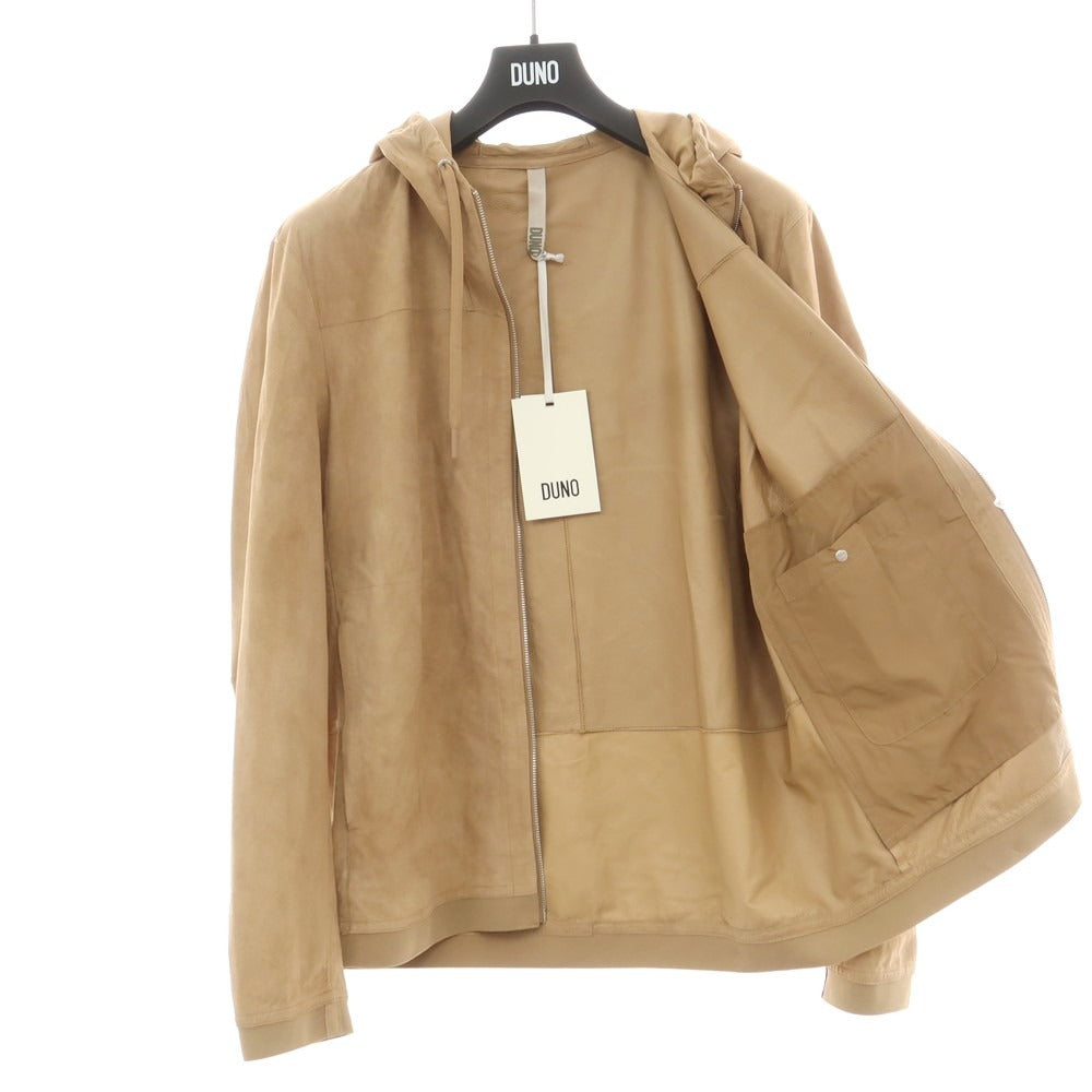 【新品アウトレット】デュノ DUNO シープスキン レザーブルゾン ブラウンベージュ【 50 】【 状態ランクN- 】【 メンズ 】