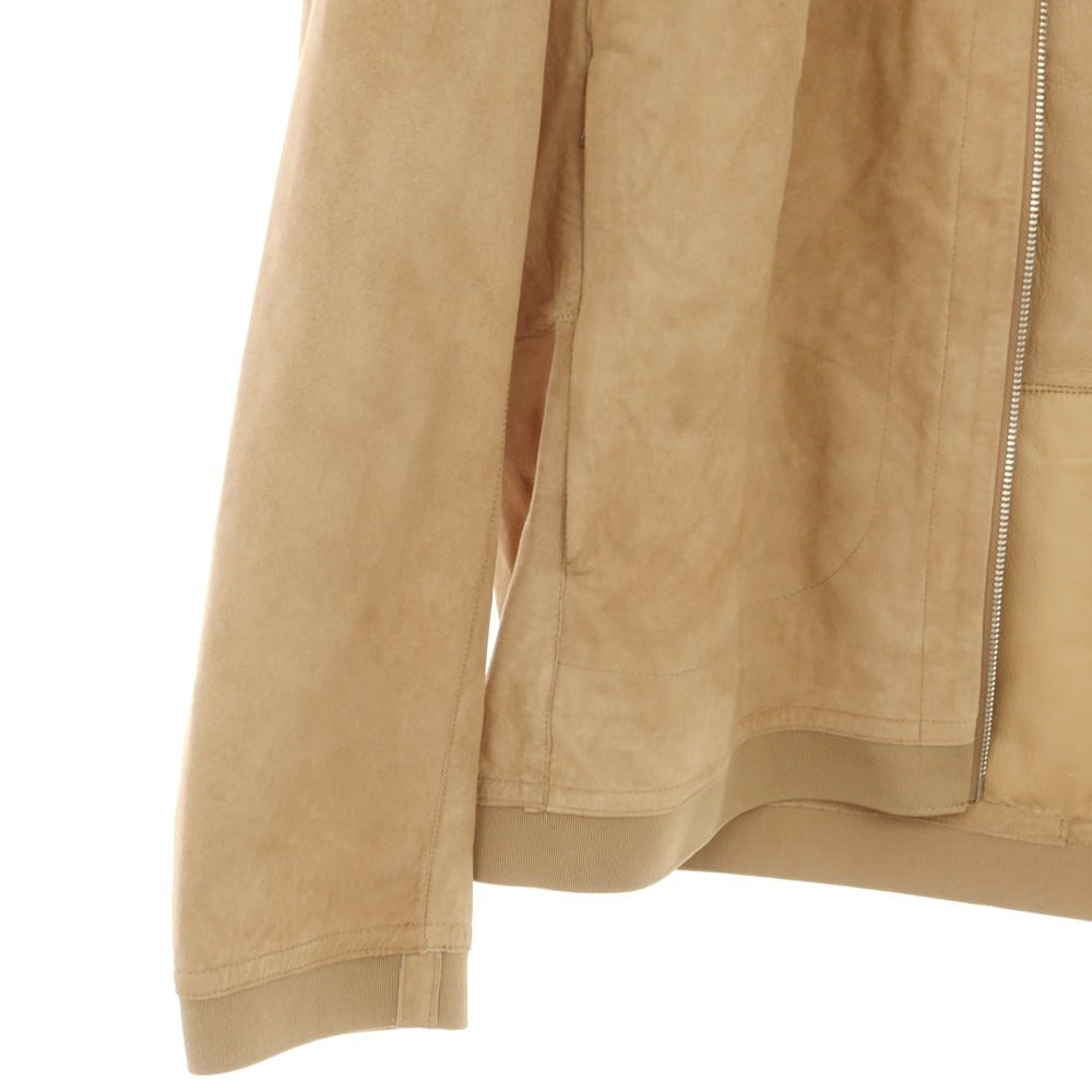 【新品アウトレット】デュノ DUNO シープスキン レザーブルゾン ブラウンベージュ【 50 】【 状態ランクN- 】【 メンズ 】