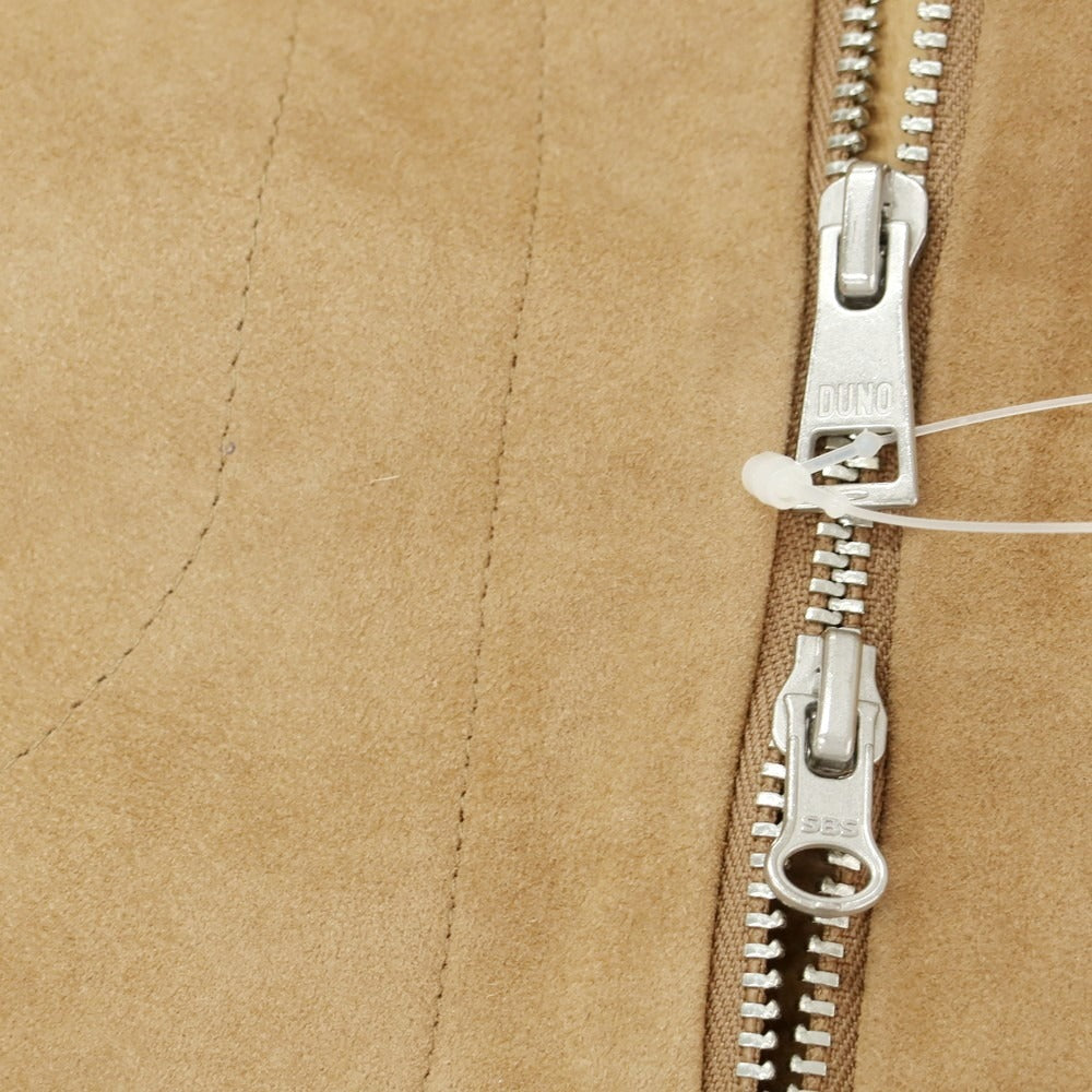 【新品アウトレット】デュノ DUNO シープスキン レザーブルゾン ブラウンベージュ【 50 】【 状態ランクN- 】【 メンズ 】