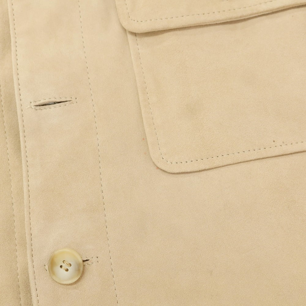 【新品アウトレット】レデッリ L‘EDELLI スエード ニット レザーブルゾン ベージュ【 50 】【 状態ランクN- 】【 メンズ 】