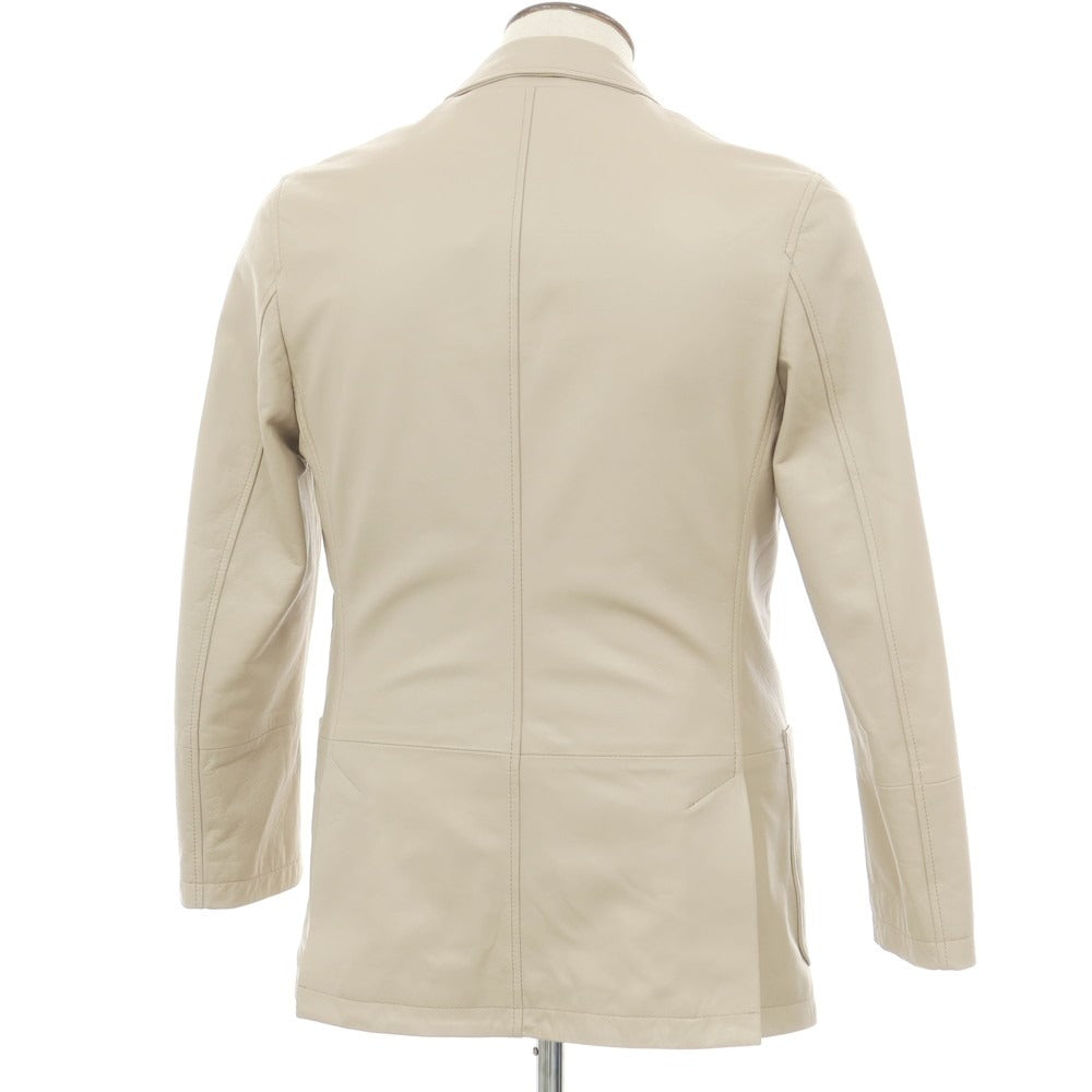 【新品アウトレット】レデッリ L‘EDELLI 3B レザージャケット グレージュ【 50 】【 状態ランクN- 】【 メンズ 】