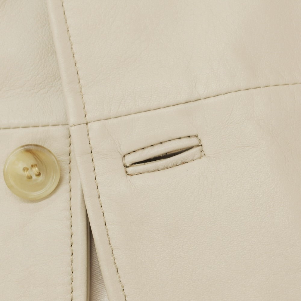 【新品アウトレット】レデッリ L‘EDELLI 3B レザージャケット グレージュ【 50 】【 状態ランクN- 】【 メンズ 】