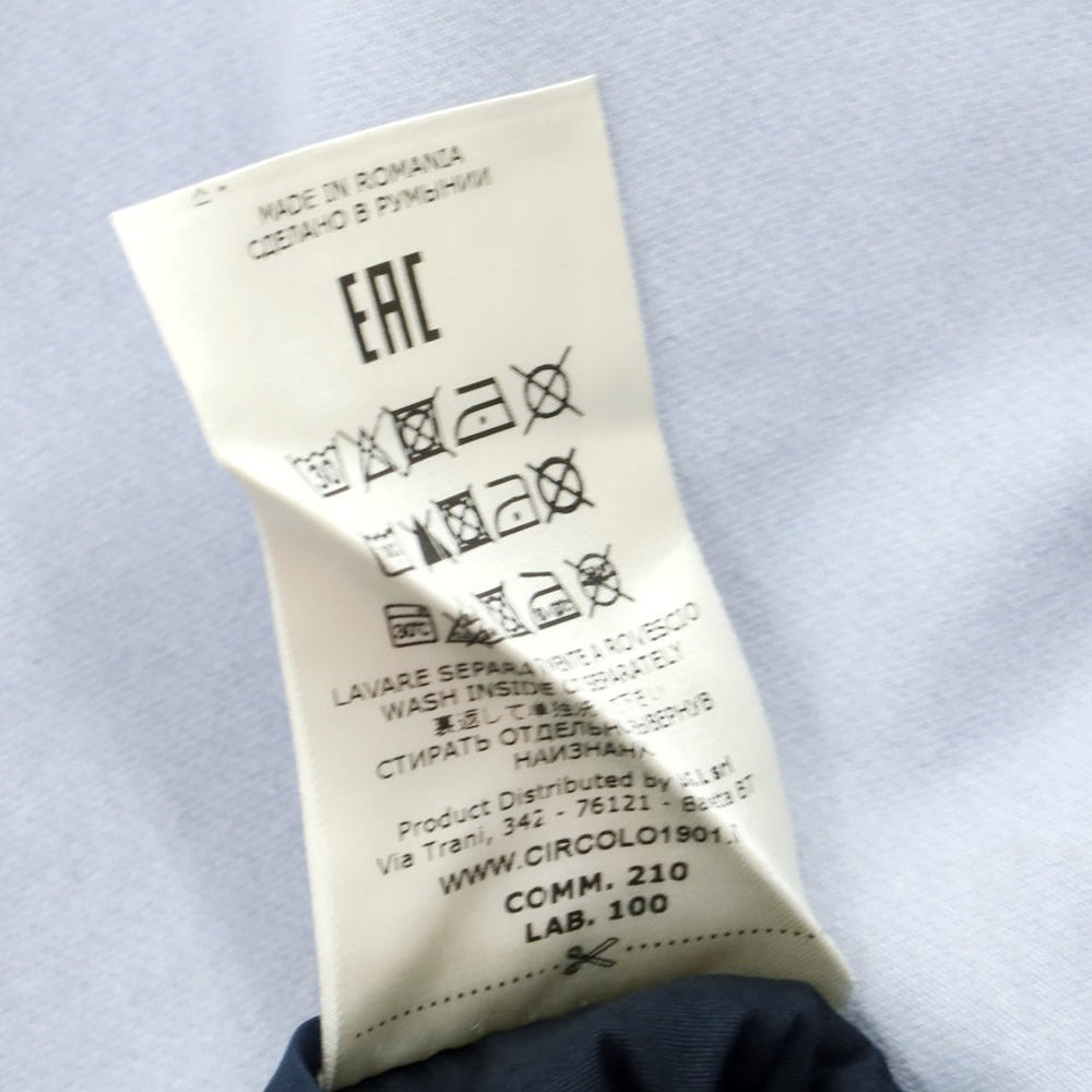 【中古】チルコロ1901 CIRCOLO 1901 コットンジャージー 6B ダブル カジュアルジャケット ライトネイビー【 48 】【 状態ランクB 】【 メンズ 】