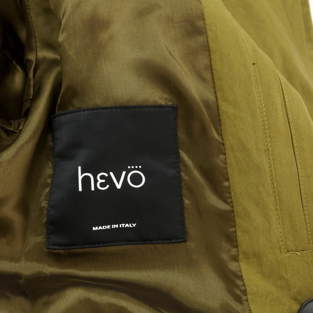 【新品アウトレット】イーヴォ Hevo コットンメタル ダブルブレストコート オリーブ【 48 】【 状態ランクN- 】【 メンズ 】