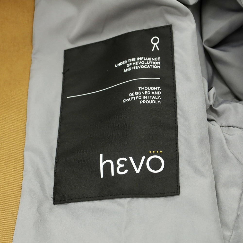 【新品】イーヴォ Hevo ツイルコットン ステンカラーコート ブラウン【 48 】【 状態ランクN 】【 メンズ 】