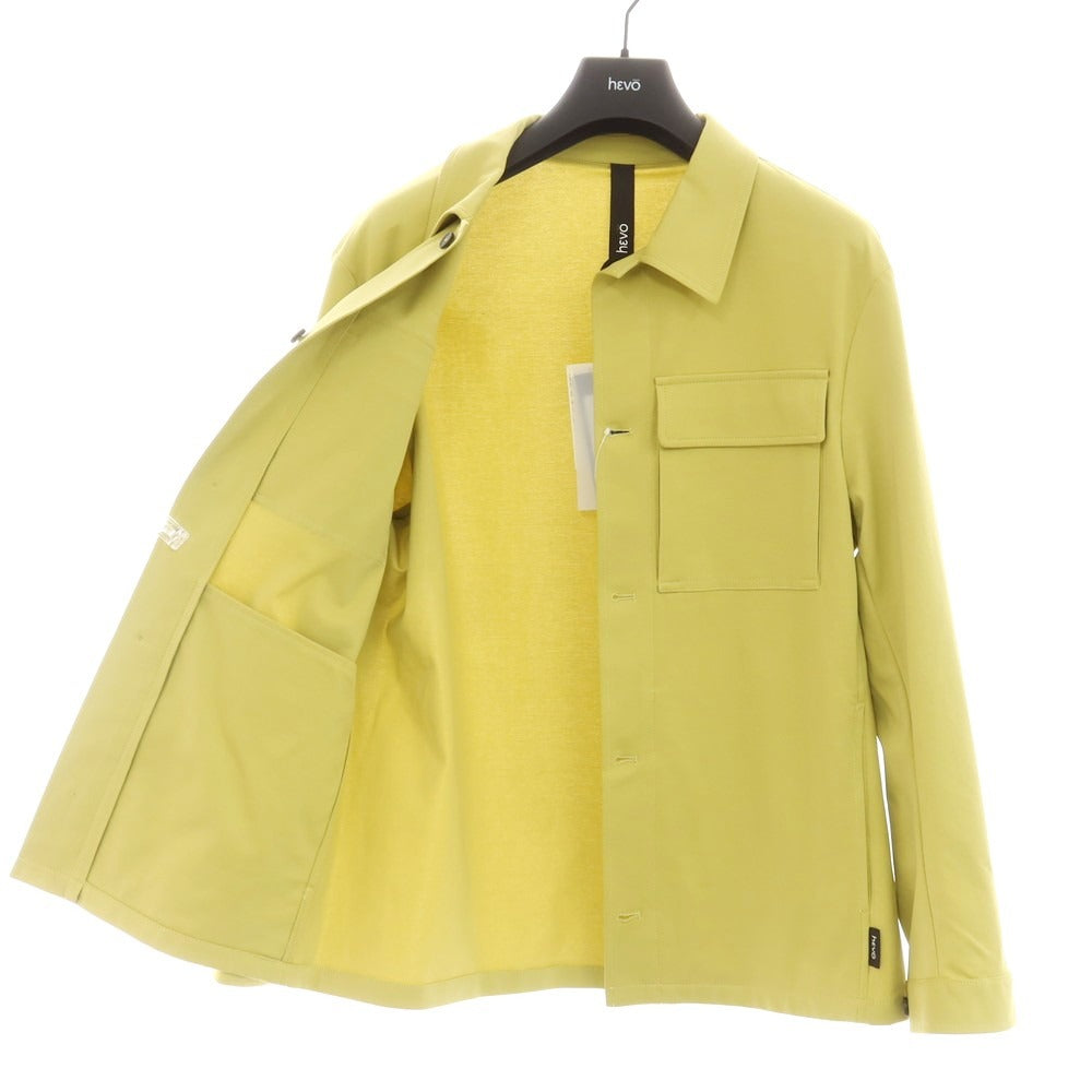 【新品】イーヴォ Hevo コットンナイロンジャージー ワークジャケット ライムイエロー【 48 】【 状態ランクN 】【 メンズ 】