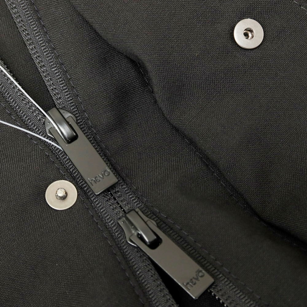 【新品】イーヴォ Hevo ウール スタンドカラー ジップアップブルゾン ブラック【 48 】【 状態ランクN 】【 メンズ 】