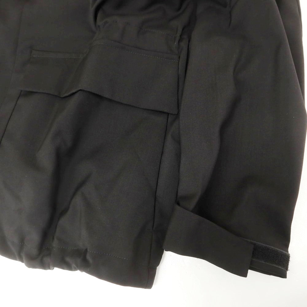 【新品】イーヴォ Hevo ウール スタンドカラー ジップアップブルゾン ブラック【 48 】【 状態ランクN 】【 メンズ 】