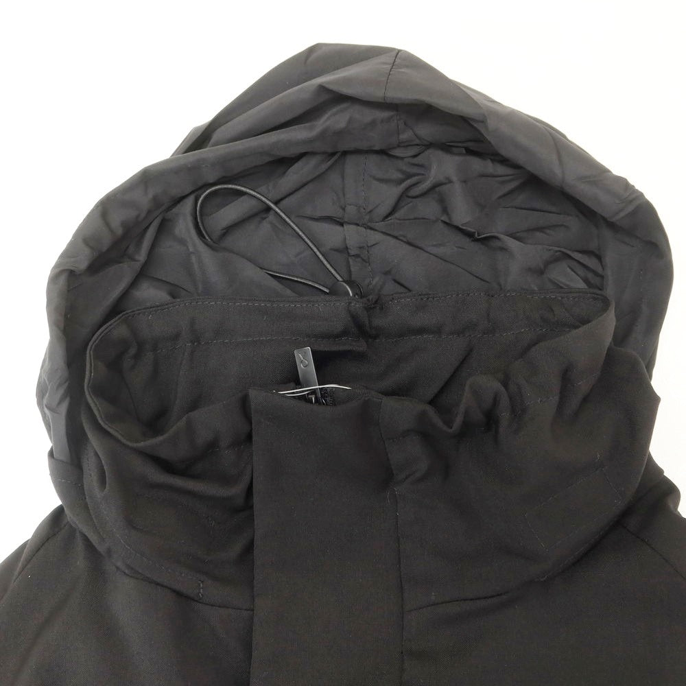 【新品】イーヴォ Hevo ウール スタンドカラー ジップアップブルゾン ブラック【 48 】【 状態ランクN 】【 メンズ 】