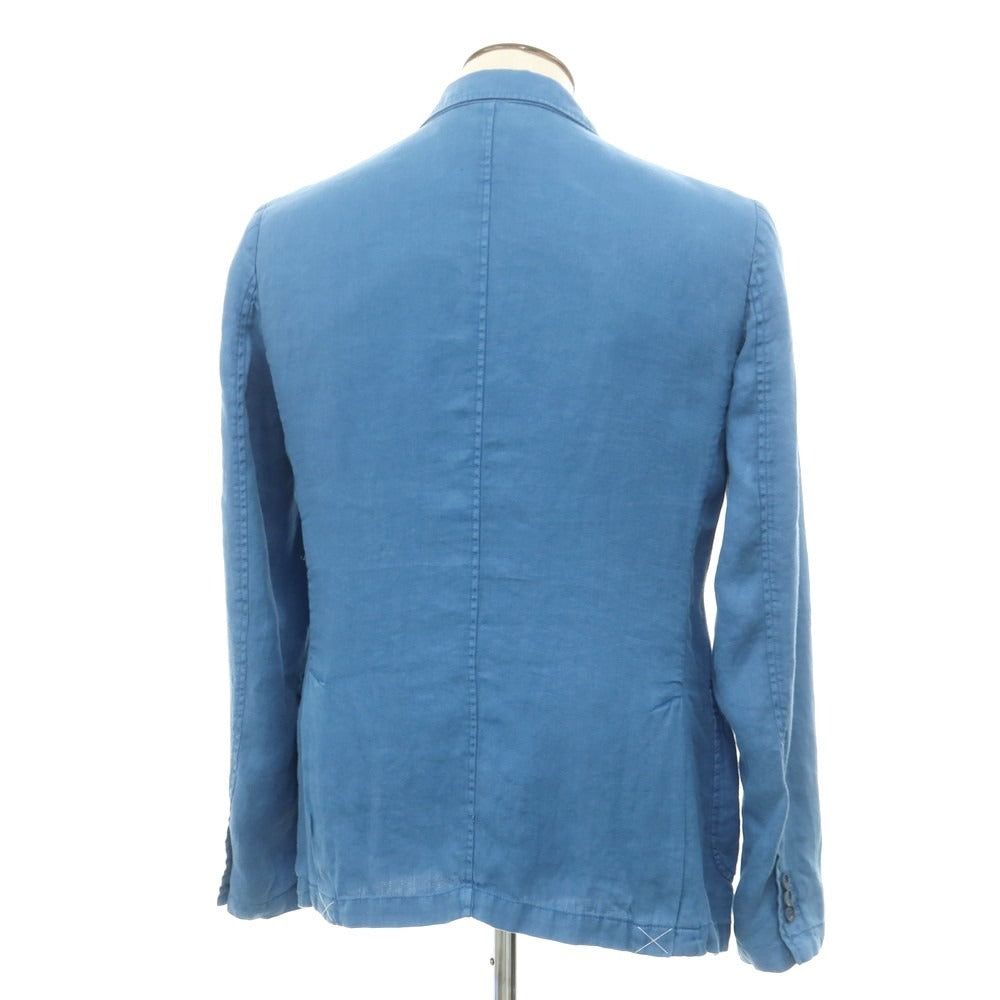 【新品】アスペジ ASPESI ヘンプ ダブルジャケット ブルー【 L 】【 状態ランクN 】【 メンズ 】