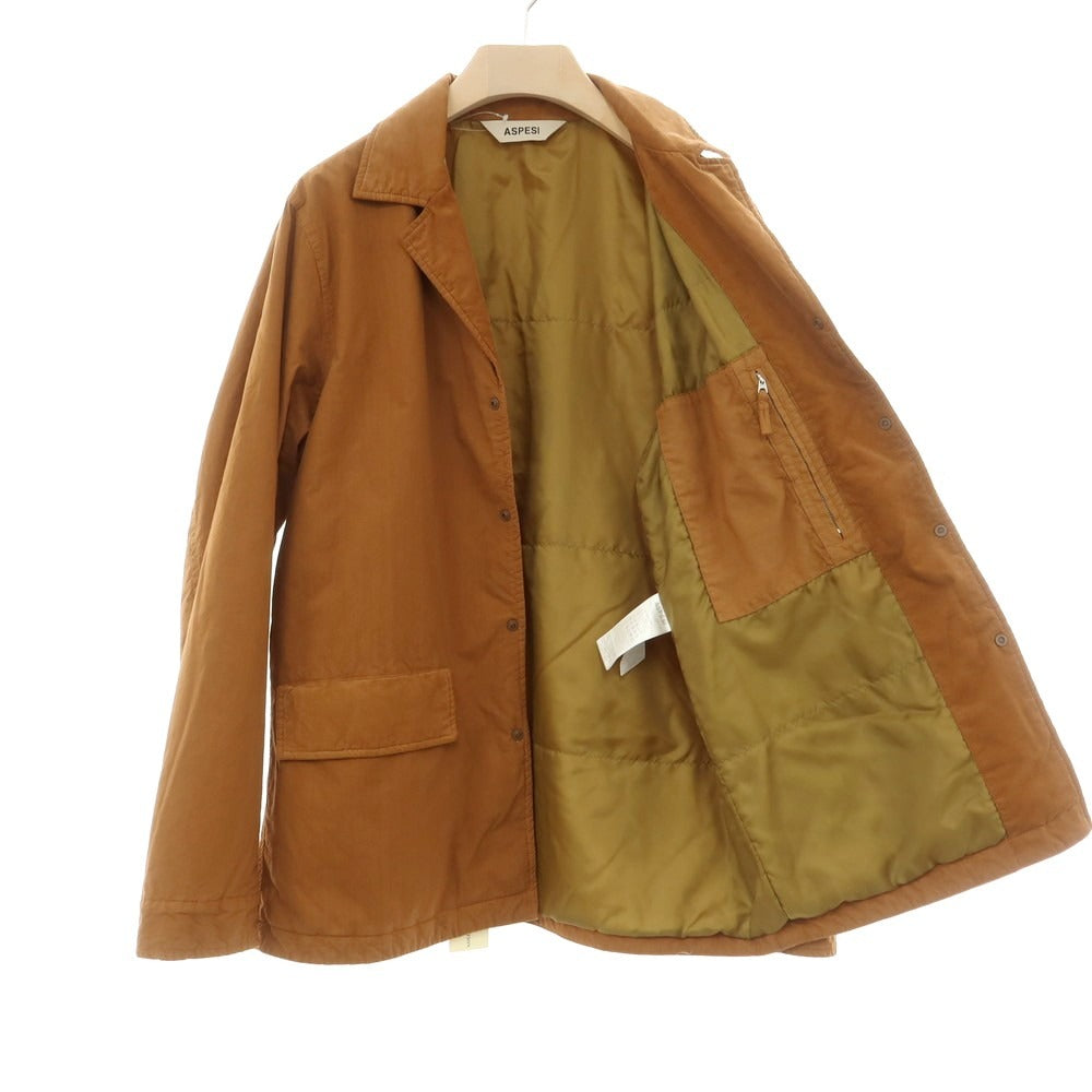 【新品アウトレット】アスペジ ASPESI コットン 中綿ブルゾン オレンジブラウン【 L 】【 状態ランクN- 】【 メンズ 】