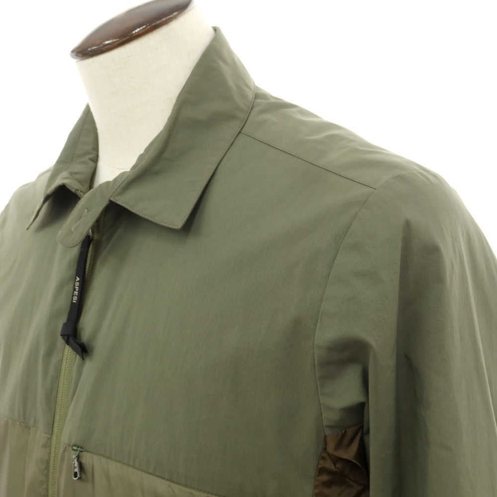 【新品】アスペジ ASPESI ナイロン 中綿ブルゾン オリーブ【 L 】【 状態ランクN 】【 メンズ 】