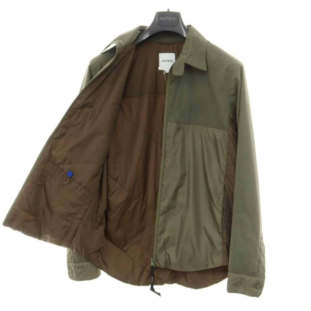 【新品】アスペジ ASPESI ナイロン 中綿ブルゾン オリーブ【 L 】【 状態ランクN 】【 メンズ 】