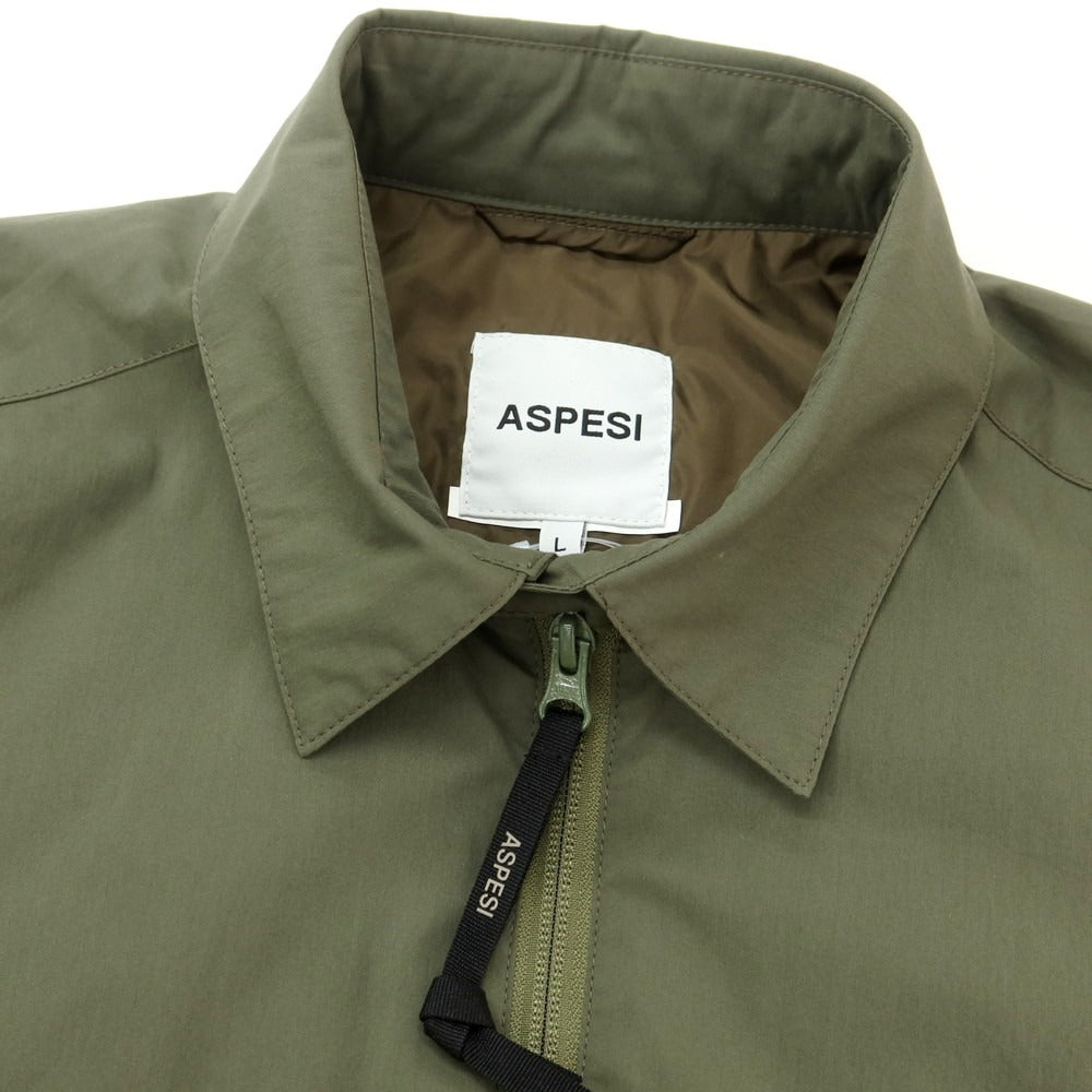 【新品】アスペジ ASPESI ナイロン 中綿ブルゾン オリーブ【 L 】【 状態ランクN 】【 メンズ 】