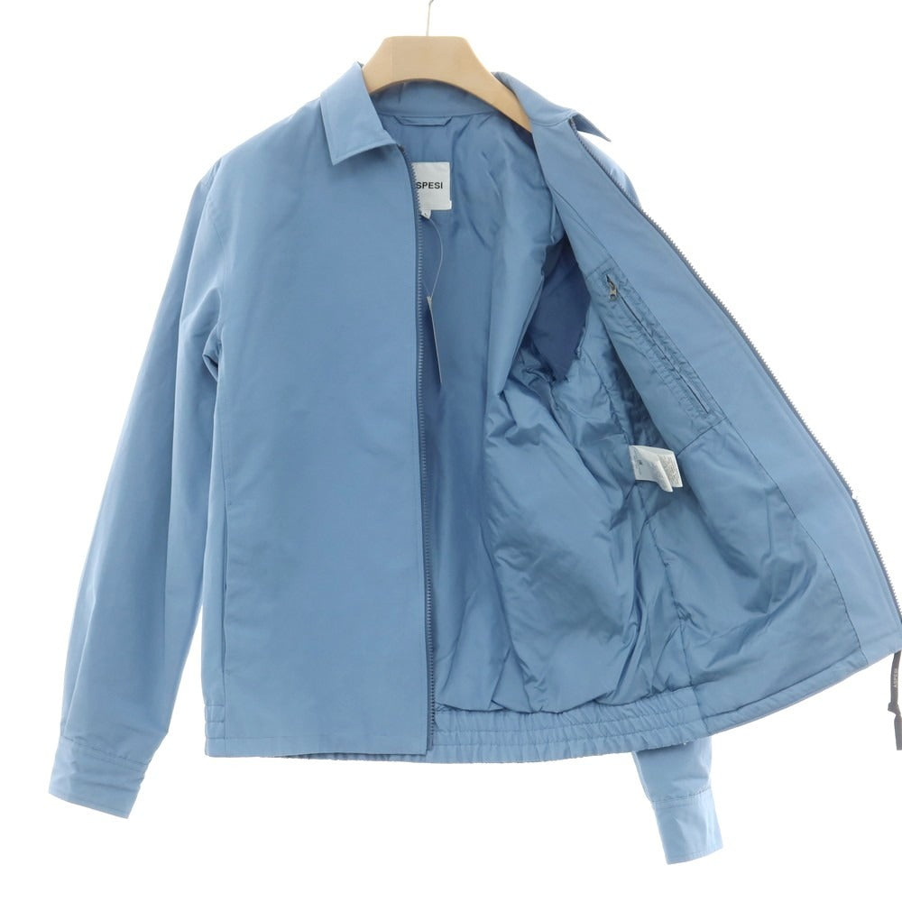 【新品】アスペジ ASPESI コットンポリエステル 中綿ブルゾン ライトブルー【 L 】【 状態ランクN 】【 メンズ 】