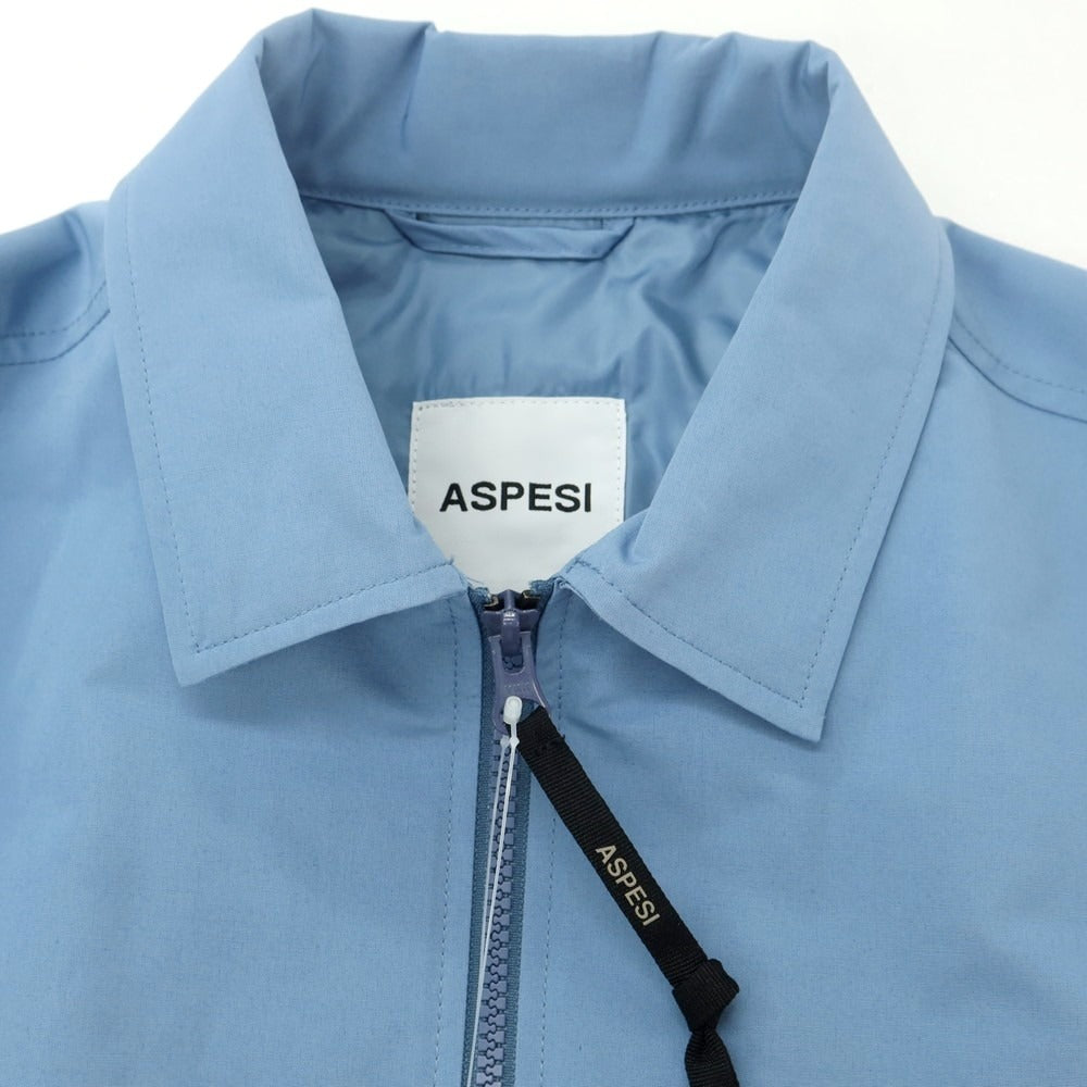 【新品】アスペジ ASPESI コットンポリエステル 中綿ブルゾン ライトブルー【 L 】【 状態ランクN 】【 メンズ 】
