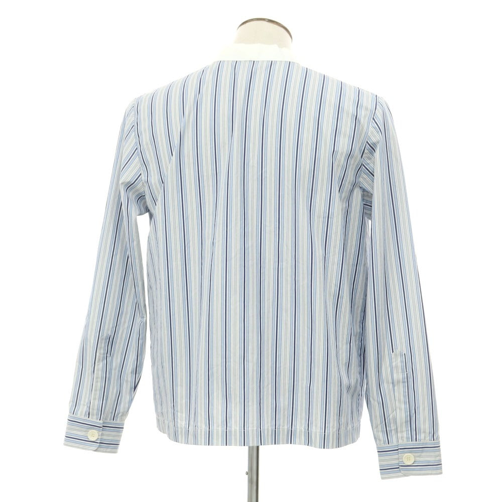 【新品】アスペジ ASPESI コットン ストライプ カーディガン ジャケット ブルーxホワイト【 L 】【 状態ランクN 】【 メンズ 】