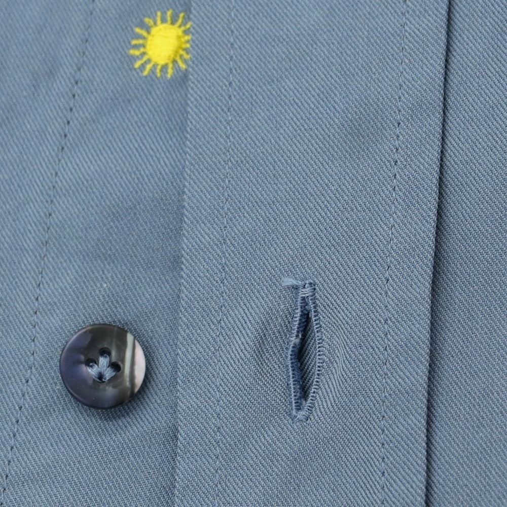 【新品アウトレット】ジャンネット giannetto コットン ワークシャツ スモークブルー【 40 】【 状態ランクN- 】【 メンズ 】