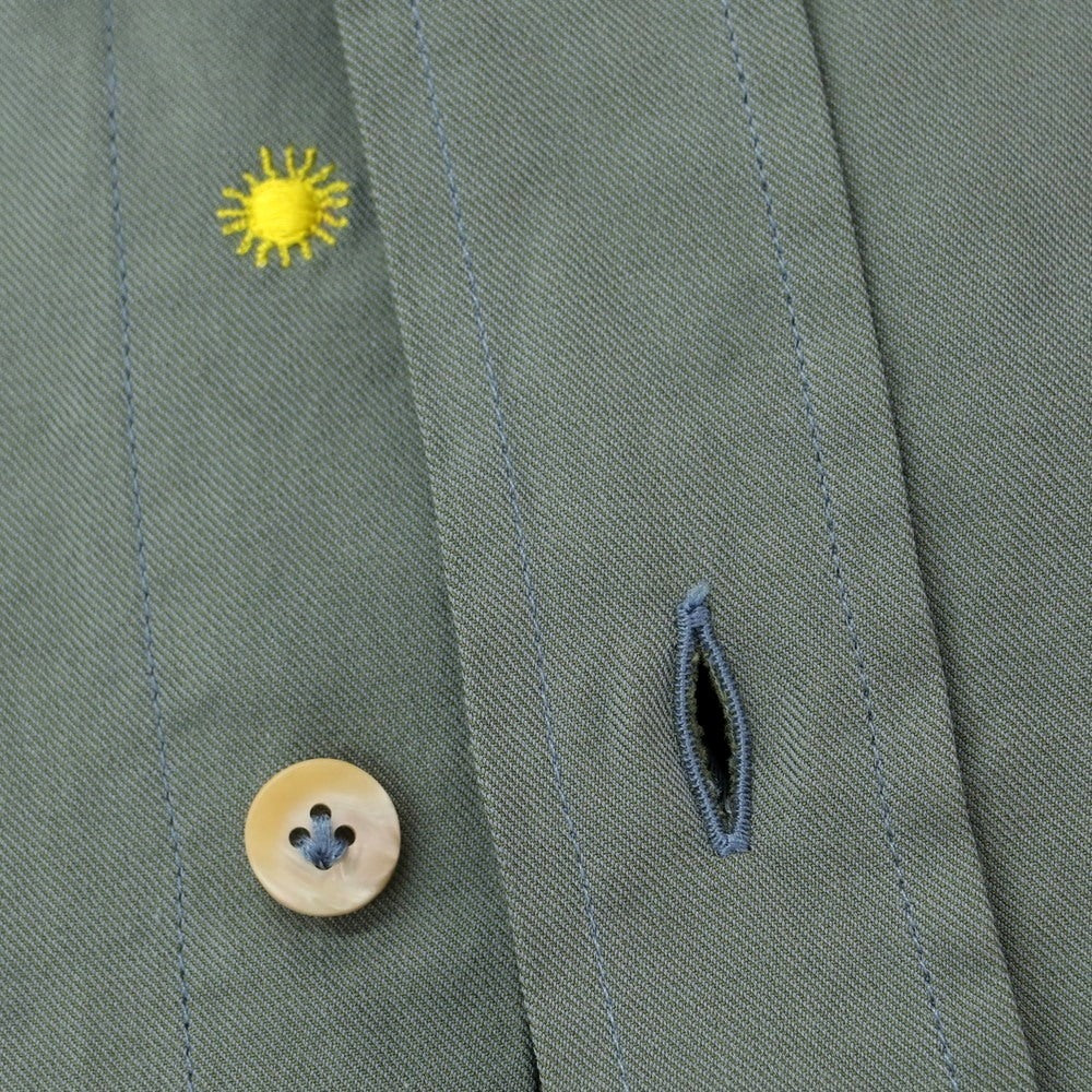 【新品アウトレット】ジャンネット giannetto コットン ワークシャツ スモークグリーン【 41 】【 状態ランクN- 】【 メンズ 】