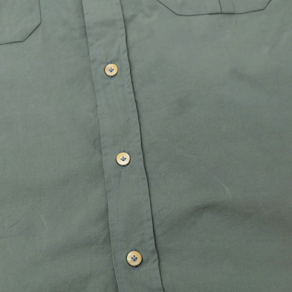 【新品アウトレット】ジャンネット giannetto コットン ワークシャツ スモークグリーン【 41 】【 状態ランクN- 】【 メンズ 】