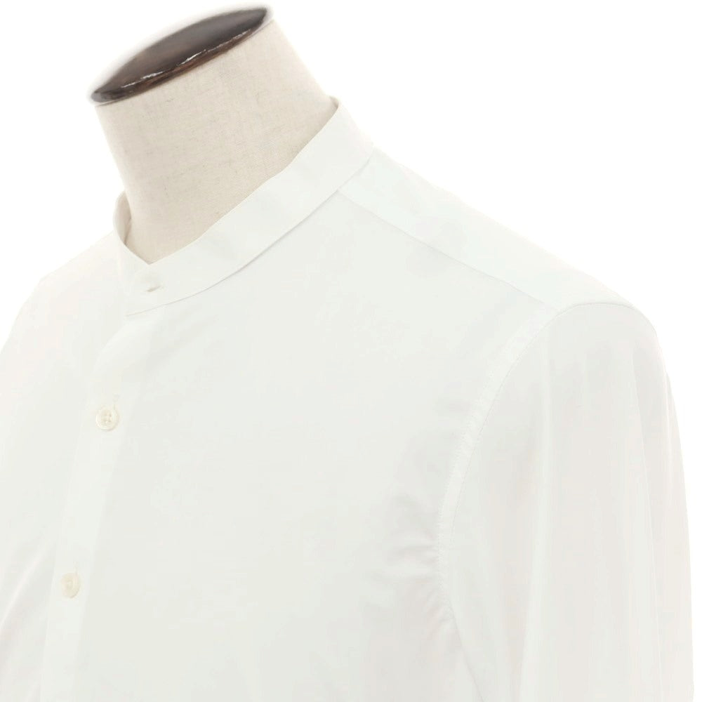 【新品アウトレット】デュノ DUNO ストレッチ ナイロン バンドカラー カジュアルシャツ ホワイト【 表記なし(L位) 】【 状態ランクN- 】【 メンズ 】