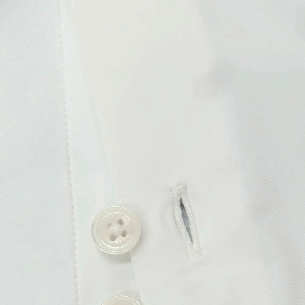 【新品アウトレット】デュノ DUNO ストレッチ ナイロン バンドカラー カジュアルシャツ ホワイト【 表記なし(L位) 】【 状態ランクN- 】【 メンズ 】