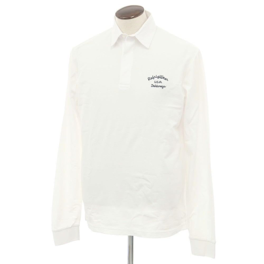 【新品アウトレット】リフリッジウェア RefrigiWear コットン 鹿の子 長袖ポロシャツ ホワイト【 L 】【 状態ランクN- 】【 メンズ 】