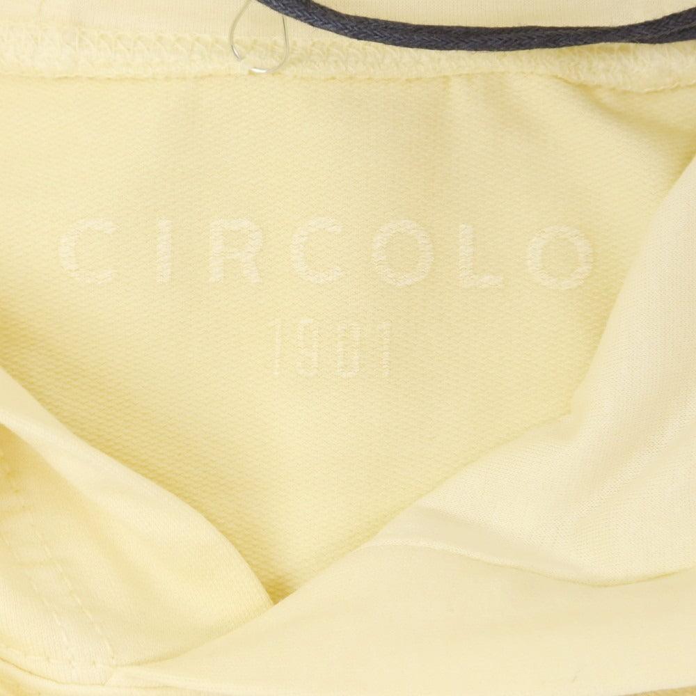 【新品】チルコロ1901 CIRCOLO 1901 ストレッチ コットン プルオーバー パーカー クリームイエロー【 L 】【 状態ランクN 】【 メンズ 】
