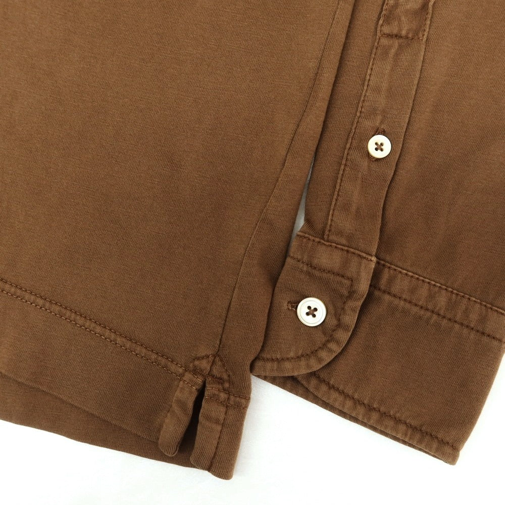 【新品アウトレット】チルコロ1901 CIRCOLO 1901 コットン 長袖ポロシャツ ブラウン【 M 】【 状態ランクN- 】【 メンズ 】