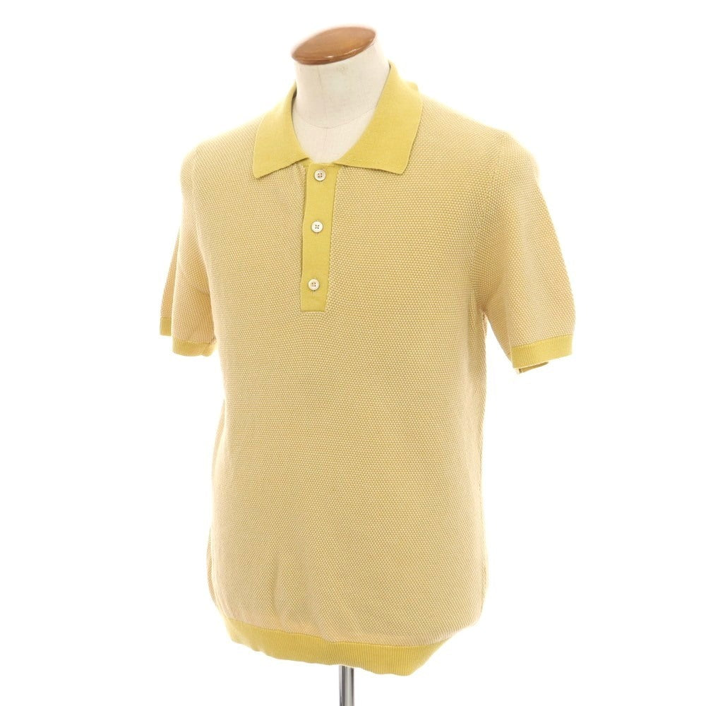 【新品】チルコロ1901 CIRCOLO 1901 コットン 半袖 ポロニット イエロー【 M 】【 状態ランクN 】【 メンズ 】