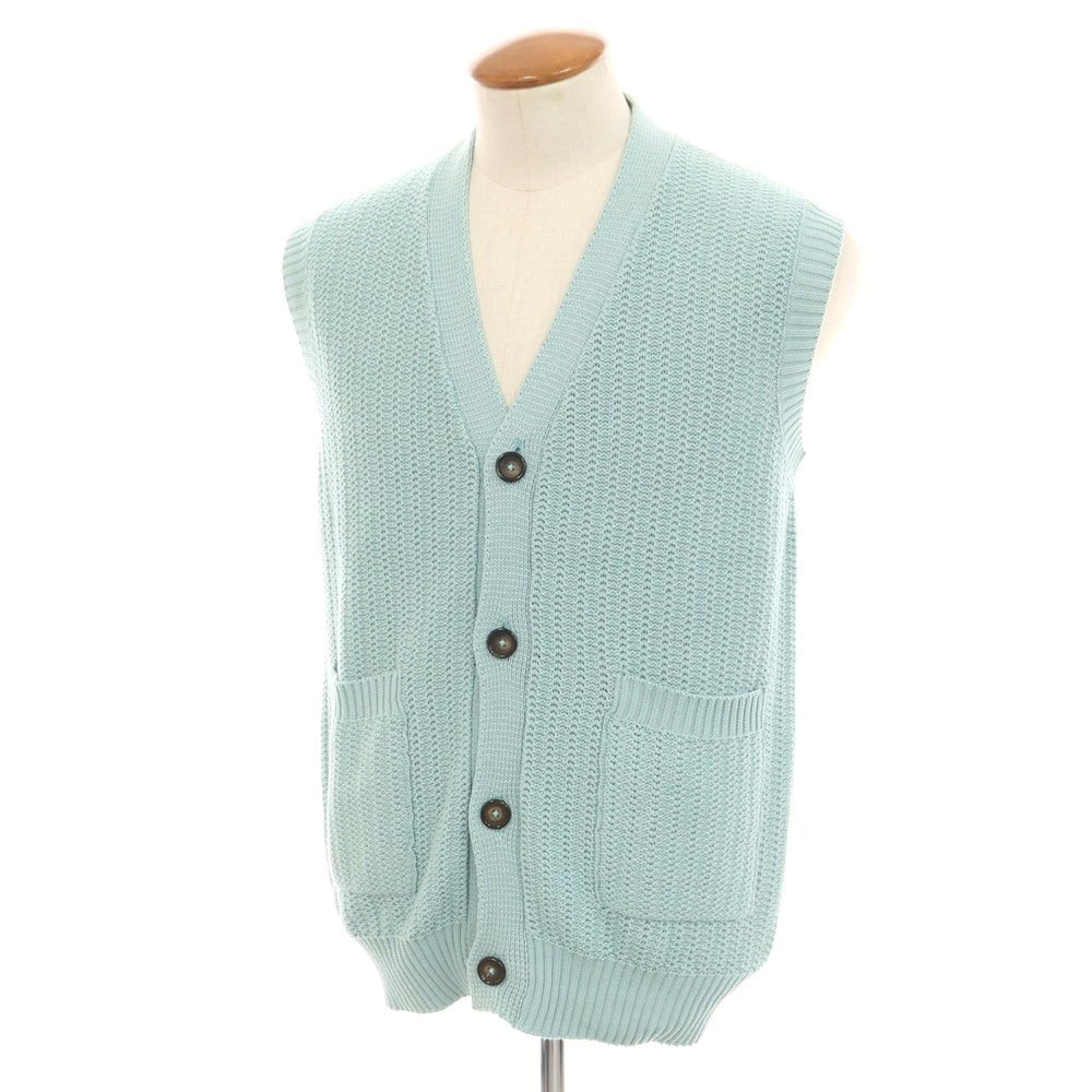 【新品】チルコロ1901 CIRCOLO 1901 コットン ニットベスト ミントブルー系【 M 】【 状態ランクN 】【 メンズ 】