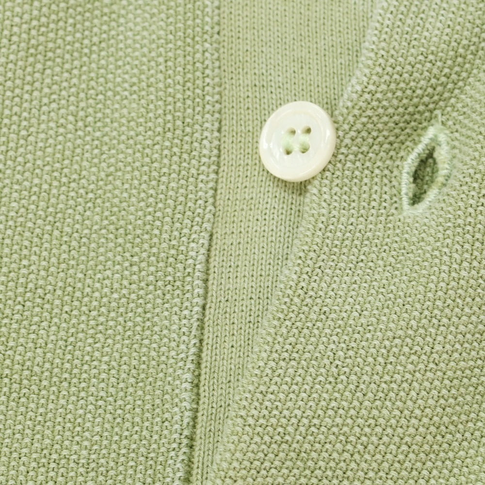 【新品】アスペジ ASPESI コットン 長袖 ポロニット スモークグリーン【 48 】【 状態ランクN 】【 メンズ 】