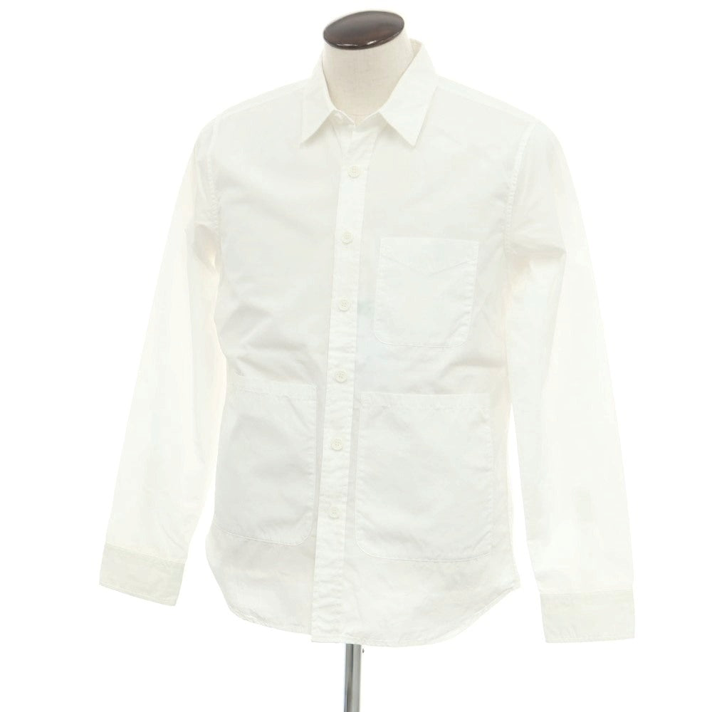 【新品アウトレット】アスペジ ASPESI コットン カジュアルシャツ ホワイト【 L 】【 状態ランクN- 】【 メンズ 】