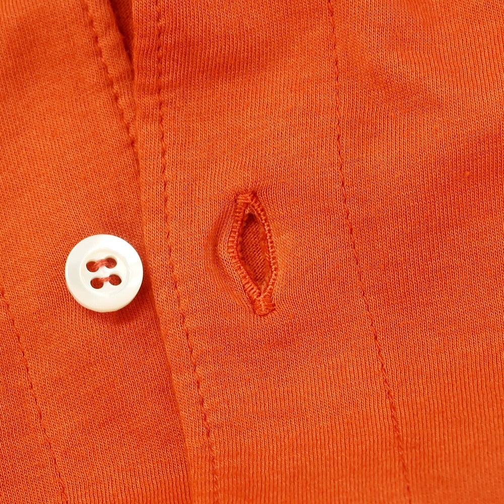 【新品アウトレット】アスペジ ASPESI コットン バンドカラー カジュアルシャツ オレンジ【 L 】【 状態ランクN- 】【 メンズ 】