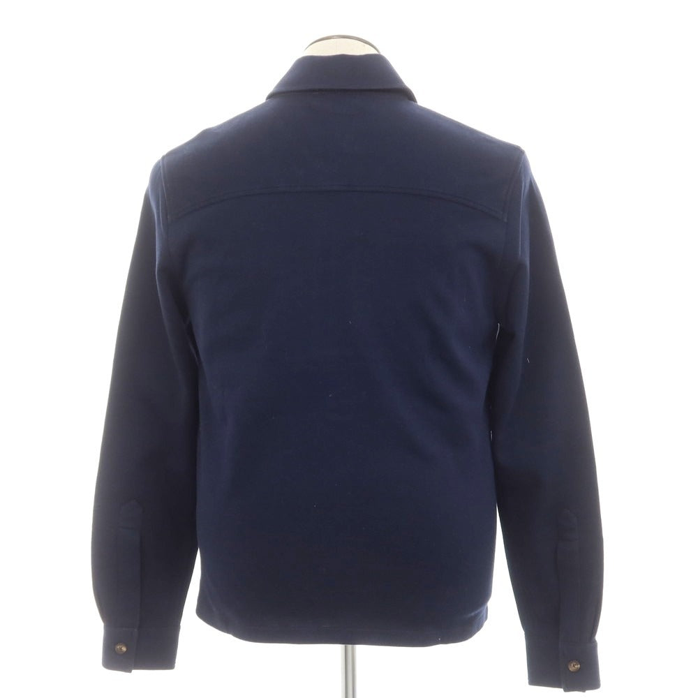 【新品】フィリッポ デ ローレンティス FILIPPO DE LAURENTIIS コットンナイロン ジャージー ダブルジップ ブルゾン ネイビー【 50 】【 状態ランクN 】【 メンズ 】