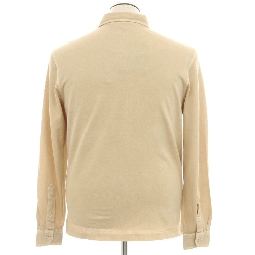 【新品】フィリッポ デ ローレンティス FILIPPO DE LAURENTIIS コットン 鹿の子 カジュアルシャツ ベージュ【 50 】【 状態ランクN 】【 メンズ 】