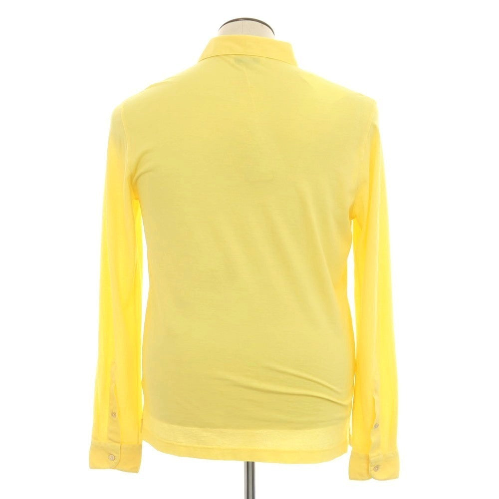 【新品】フィリッポ デ ローレンティス FILIPPO DE LAURENTIIS コットン ジャージー カジュアルシャツ イエロー【 50 】【 状態ランクN 】【 メンズ 】