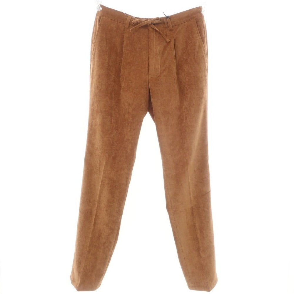 【新品】ジャンネット giannetto ストレッチ ポリエステルナイロン 細畝 コーデュロイパンツ オレンジブラウン【 50 】【 状態ランクN 】【 メンズ 】