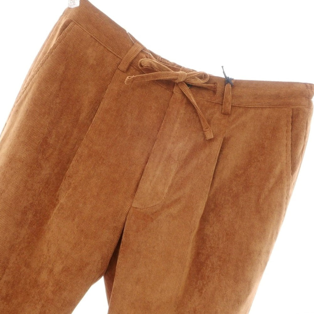 【新品】ジャンネット giannetto ストレッチ ポリエステルナイロン 細畝 コーデュロイパンツ オレンジブラウン【 50 】【 状態ランクN 】【 メンズ 】