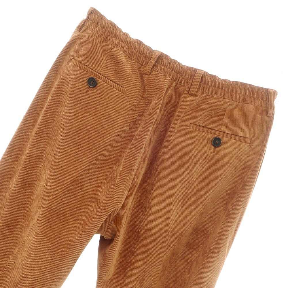 【新品】ジャンネット giannetto ストレッチ ポリエステルナイロン 細畝 コーデュロイパンツ オレンジブラウン【 50 】【 状態ランクN 】【 メンズ 】