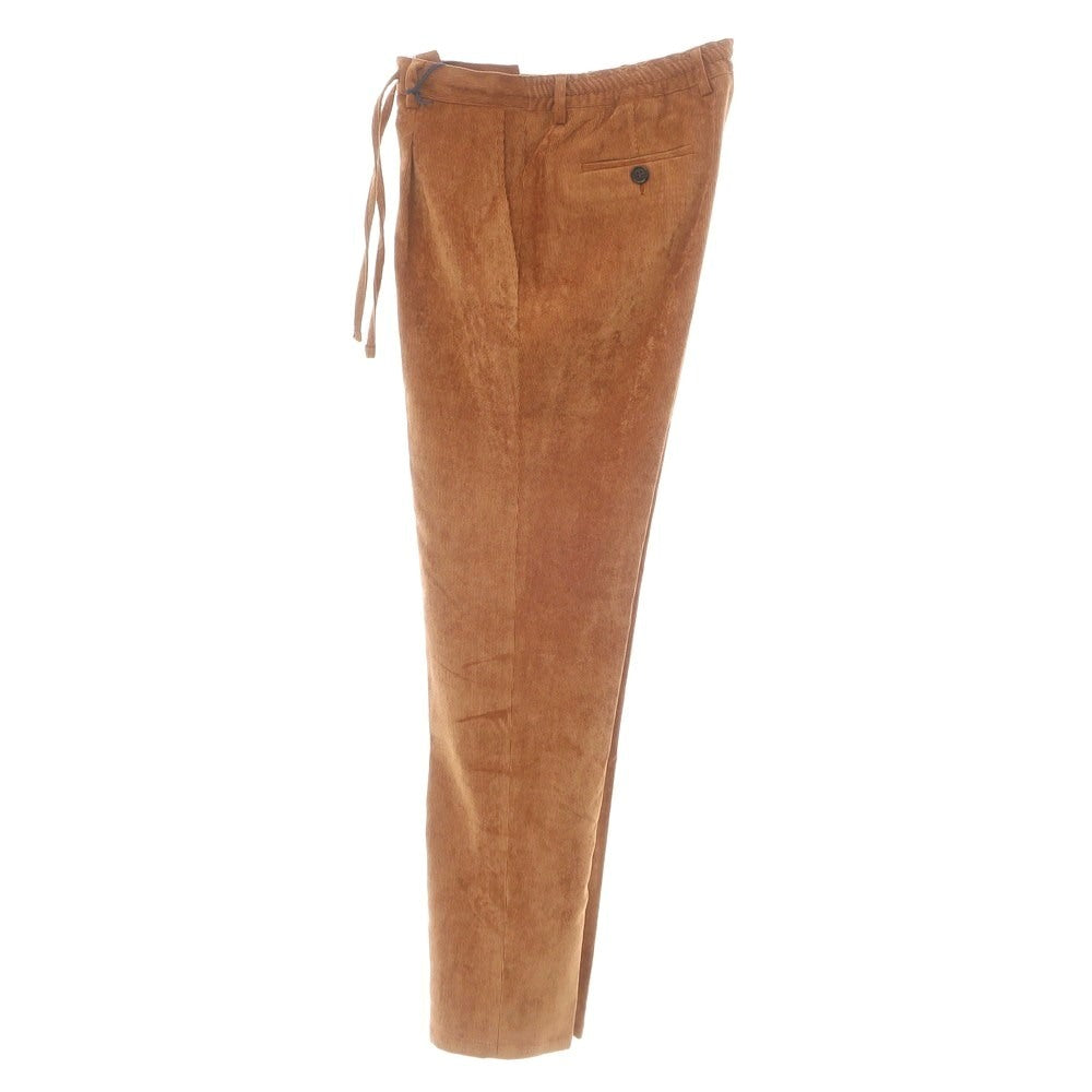 【新品】ジャンネット giannetto ストレッチ ポリエステルナイロン 細畝 コーデュロイパンツ オレンジブラウン【 50 】【 状態ランクN 】【 メンズ 】