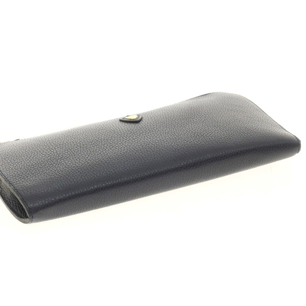 【新品】シャンボール セリエ CHAMBORD SELLIER ANGER シュリンクレザー クラッチバッグ ネイビーxゴールド【 状態ランクN 】【 メンズ 】